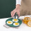 4PC Stainless Steel Poached Egg Maker with 3 Cups, Compatible with Home Kitchen, for Poached/Scrambled Eggs, 7" 5