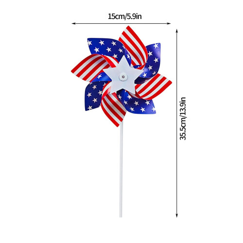 American Flag Pinwheels Outdoor Yard Decor Pack of1 2
