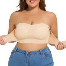 Damsport-BH Push Up Bygellösa Underkläder Andningsbar Halkfri Design Med Avtagbara Band Plus Size Optimalt Stöd Komfort