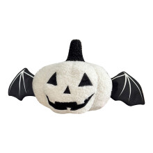 Halloweenský dýňový polštář z měkké vlny s plyšovým efektem, 16 palců