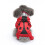 Capa de chuva para cães com capuz – Impermeável e refletora, vermelha. 1
