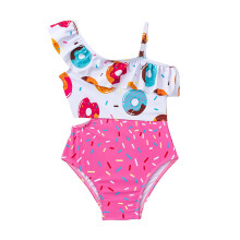 Girls Swimwear Toddler Bathing Suit Cute Printed Sleeveless Strappy Swimsuit for Baby Beach Summer Outfit