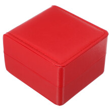 Pudełko na zegarek, czerwone, PU, etui do przechowywania, 1 sztuka