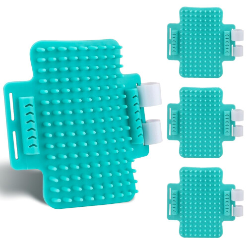 Cat Self-Groomer Set TPR Face Scratcher Comb 4-Pc