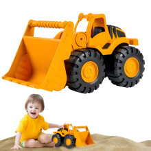 Construction Excavator Toy Vehicle with Movable Arm and Rotating Cabin for Boys Girls Durable Plastic Material Realistic Design