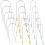 Roller Clips for Hair J-Shaped 24Pcs 2.54In 8