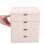 Stackable Plastic Drawer Organizer for Cosmetics and Office Supplies Desktop Use 4
