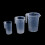 Gobelet doseur transparent en PVC de 100 ml avec couvercle 4