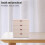 Stackable Plastic Drawer Organizer for Cosmetics and Office Supplies Desktop Use 6