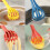 Wire Egg Beater Tool Handle Whisk Kitchen Mixer Multi-functional Non-Stick Easy Clean Baking Cooking Utensil Blue 6
