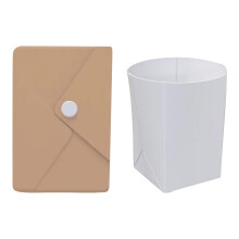 Vaso plegable de silicona portátil a prueba de fugas de 355 ml (12 oz)