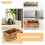 2Pcs Lightweight Handwoven Wicker Storage Baskets for Decorative Shelves 3