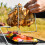 Stainless Steel Folding Chicken Drumstick Grill with Drip 1