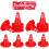 50 τεμάχια μικρά παιχνίδια κώνου κυκλοφορίας για επίδειξη κυκλοφορίας, κόκκινο 6