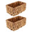 2Pcs Lightweight Handwoven Wicker Storage Baskets for Decorative Shelves 4