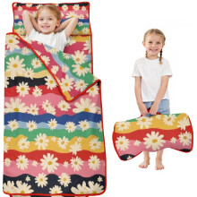 Floral Print Toddler Nap Mat with Carry Bag