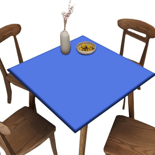Royal Blue Polyester Tablecloth for 32 x 32 in Square Table
