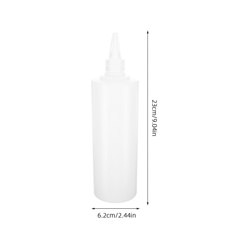 8pcs Refillable Condiment Bottle Transparent PE Kitchen Utensil Home Use 1