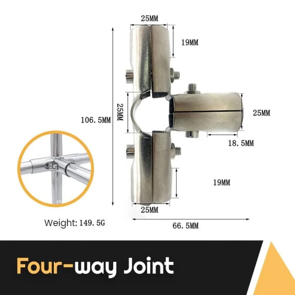 Stainless Steel Fixed Clamp 25Mm 1 Pc 900223193384