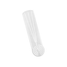 Riglă acrilică transparentă pentru desen geometric, 15 x 6,8 cm