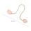 Floral Tulip Curtain Tiebacks Soft Cloth Cord 3