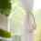 Floral Tulip Curtain Tiebacks Soft Cloth Cord 6