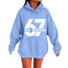 6 7 Hoodie voor herfst en winter, comfortabele fleece trui