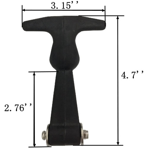4 Packs Rubber Flexible Hasp T-Handle Draw Latches (Style 1..) 1