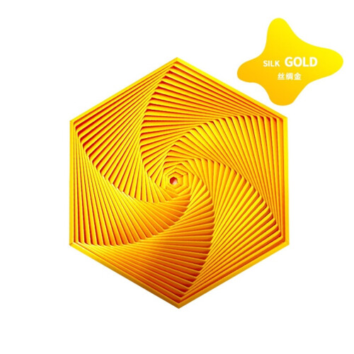 3D-utskriven fraktal hexagonprydnad – spiraldesign