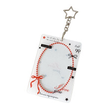 3 Inch Card Sleeve For Mini Photos Student Cards-White oval
