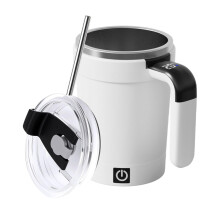 Mug Mixmate – Mug à café à agitation magnétique automatique, 2026. Base, couvercle et poignée détachables améliorés. Compatible avec le