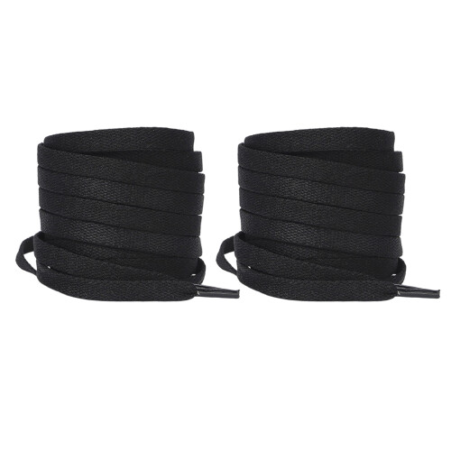 Lacets plats pour baskets, 8 mm de large, 1 paire, multicolores