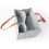 Felt File Tote Organizer met 5 vakken, grijs 8