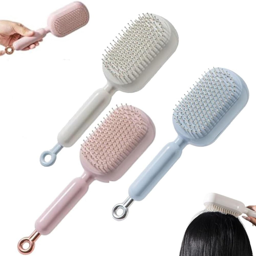 Retractable Cushion Massage Comb Brush Anti-Static