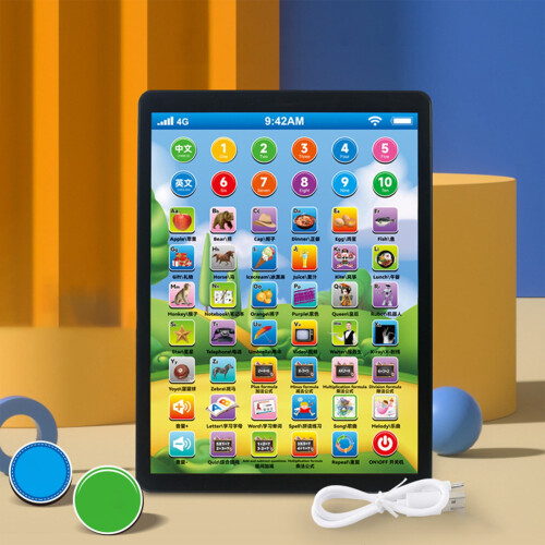 Παιδικό Tablet για παιδιά ηλικίας 3-7 ετών, Μαθηματικό μαξιλάρι για αγόρια με οθόνη LED 1