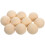 Drevené remeselné gule khaki 5 cm 10 ks 1