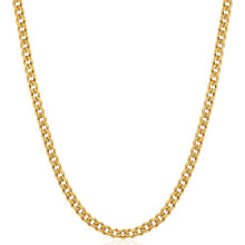 3.5mm Cuban Link Chains for Men, Silver Tone/Black/14K Gold Plated Stainless Steel Necklace Chain, Mens Necklace 16, 18, 20, 22, 24, 26, 28 Inch