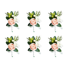 6Pcs Wedding Boutonniere Wrist Corsage for Wedding Decoration-9