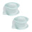Cadarços de tule largos e planos em organza transparente (2 peças) 1