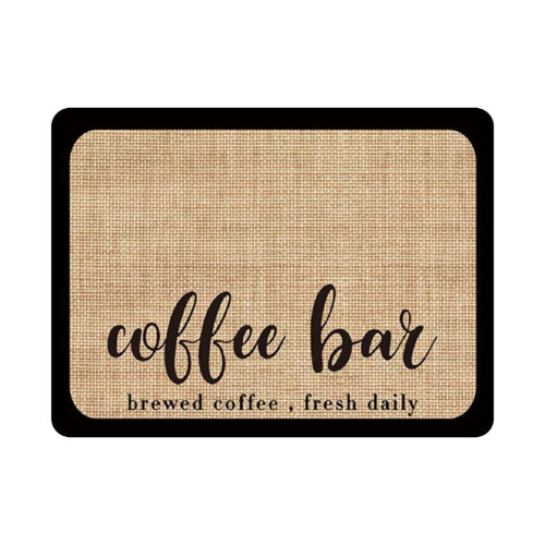 Tapete de borracha absorvente para café, 40x30cm (16x12 polegadas) – Secagem rápida, disfarça manchas, ideal para bancadas, compatível com