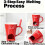 Chocolate Fondue Mug Set Ceramic 2-Piece 7