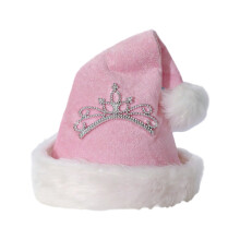 Rhinestone Santa Hat – Red Velvet Festive Party Hat