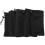 5-Pack Black Nylon Mesh Drawstring Pouches 3.5 x 7.3 in 1