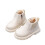 Μπότες αστραγάλου PU για κορίτσια 1,5-2 ετών, Slip-On, Μαλακό άνω μέρος, Χοντρή σόλα, 1