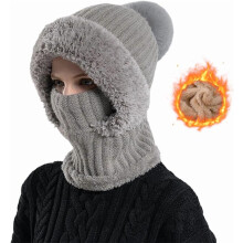 Čiapka Beanie odolná voči chladu, pletená kukla, 3 v 1