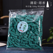 Természetes menta füstölőkúpok, 2,1 cm x 0,12 cm, otthoni és fürdőszobai illatosításhoz – 1 darab