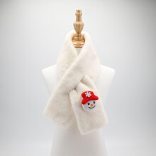 Girls Boys Warm Plush Scarf Christmas Neck Warmer Winter Cute Thick Soft Shawl Wrap Scarves for Kids and Baby
