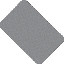 Antislip waterdichte rubberen mat voor-71,1 cm x 56 cm grijs