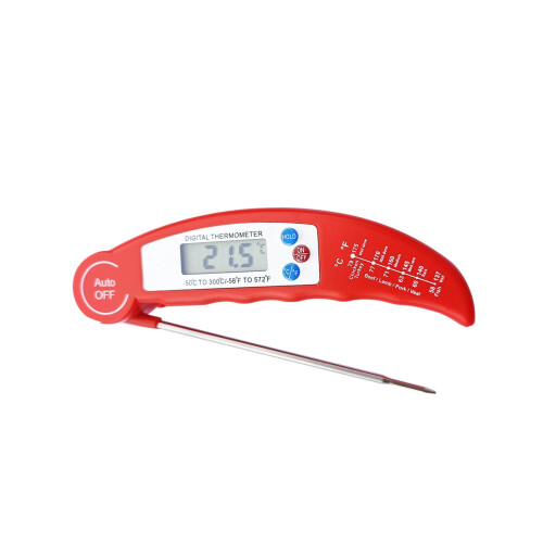 Digital grilltermometer med rostfri stålprob, LED 1