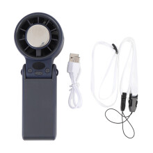 Handventilator mit 199 Geschwindigkeitsstufen, Nackenbefestigung und LED-Anzeige